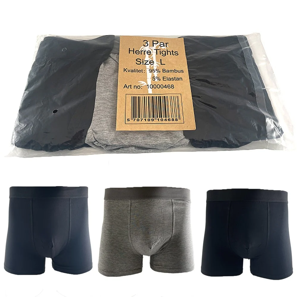 3 par bambukalsonger/boxershorts för män - Bild 6
